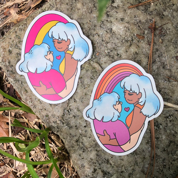 Sapphic Pride Stickers