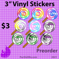 Lollipop Pride 3” Stickers