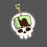 Skull and Black Cat Tamagotchi 3” Charm