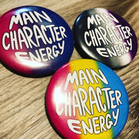 Main Character Energy Buttons
