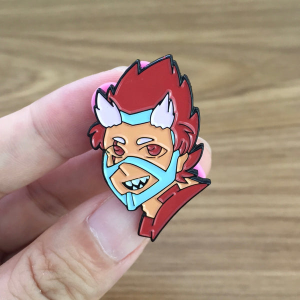 1.5” Trans!Red Riot Hero Pins