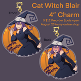 Cat Witch Blair 4” Charm