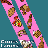 Gluten Foods Lanyard