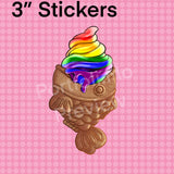 Taiyaki Pride 3” Stickers