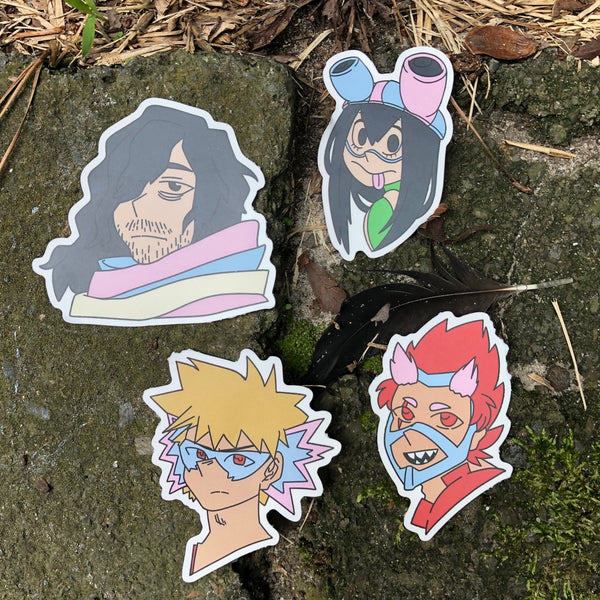 Trans!MHA Heroes Stickers