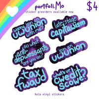 Late Stage Capitalism Holographic Stickers