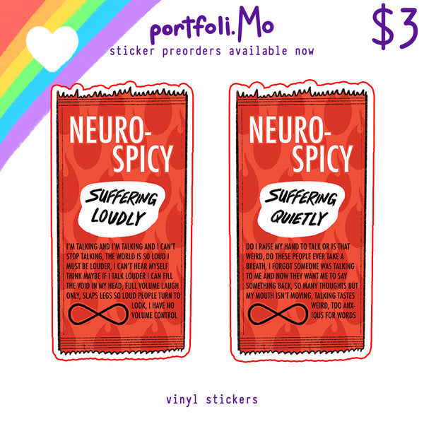 Neurospicy Stickers