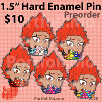 1.5" Pride 2020 Hard Enamel Pin Collection - Kirishima