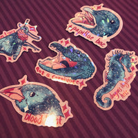 Freaky Creatures Holographic Stickers