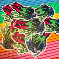 Poison Frog Pride 3” Stickers