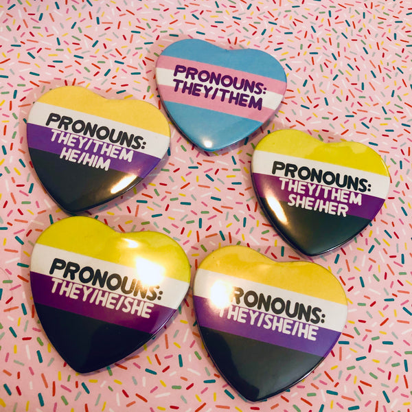 Pronoun Buttons