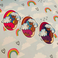 Sapphic Pride Stickers